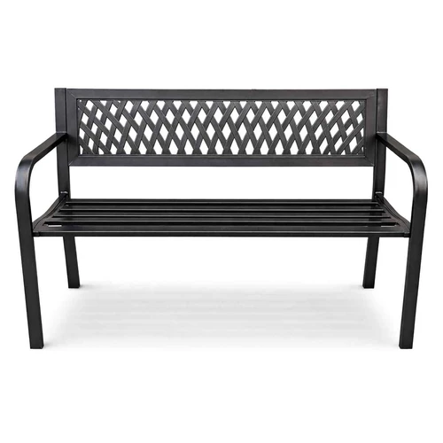Lauko suolas KALIA, juodos spalvos, 119 × 75 × 50 cm - Suolai, daiktadėžės