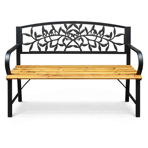 Lauko suolas REO, juodos spalvos, 118 × 87 × 51,5 cm - Suolai, daiktadėžės