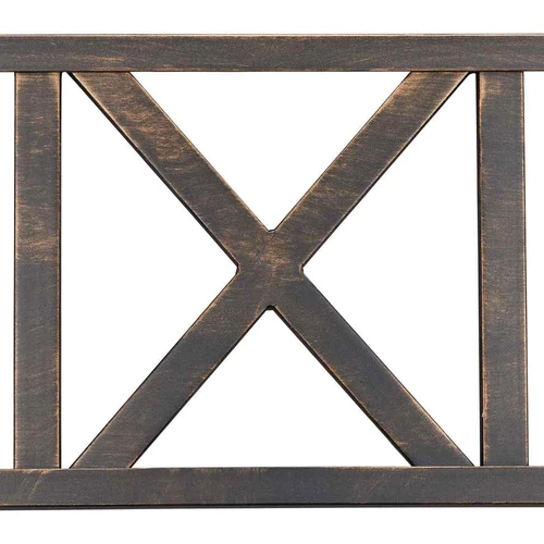Lauko suoliukas Relaxdays, 2 vietos, Juoda/auksinė, 127 × 80,5 × 63 cm - Suolai, daiktadėžės
