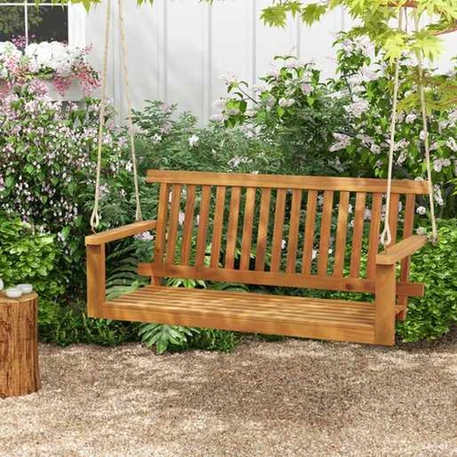 Lauko sūpynės, 2 pakabinimo virvės, 129,5 × 63,5 × 57,2 cm - Supamieji krėslai, supynės