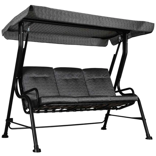 Lauko sūpynės Outsunny 200x120x170cm., tamsiai pilkos/juodos spalvos