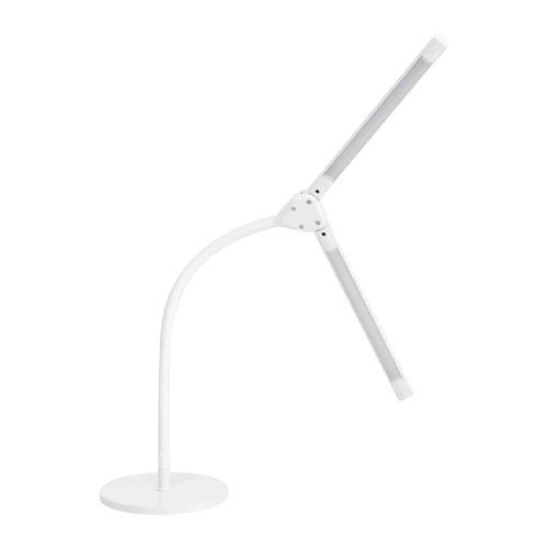 LED stalinė lempa Glow 6020, DUAL galvutė, Balta - Staliniai šviestuvai