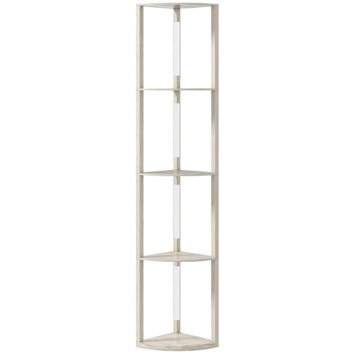 LED toršeras, 4 lentynos, Ąžuolo, 41 × 29,5 × 163,5 cm