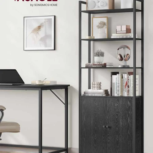Lentyna 24x60x159,5cm., juodos spalvos - Lentynos