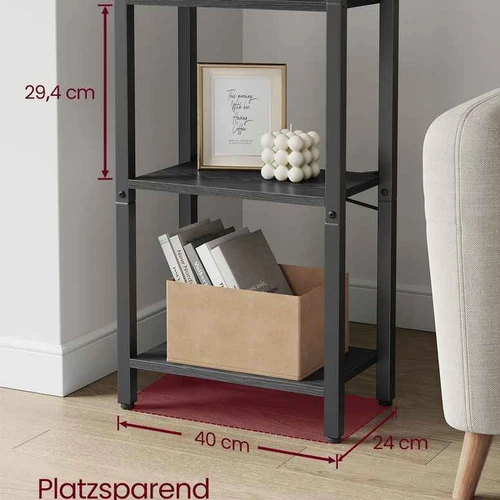 Lentyna 40x26x107cm., juodos spalvos - Lentynos