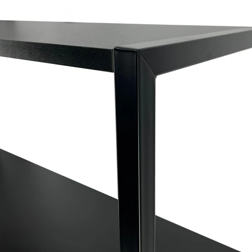 Lentyna, 6 lentynos, juodos spalvos, 50 × 192 × 32 cm - Lentynos