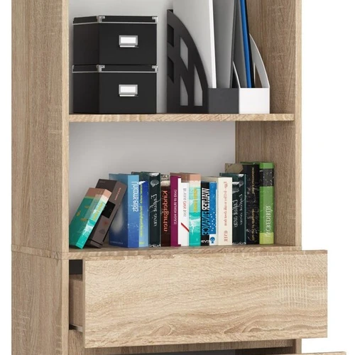 Patvari knygų spinta iš 16 mm plokštės su ABS briauna