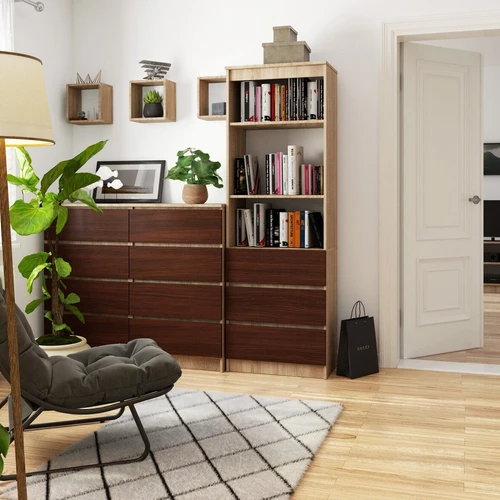 Ergonomiška knygų spinta su aukšta apsauga ir prailginimo užraktu