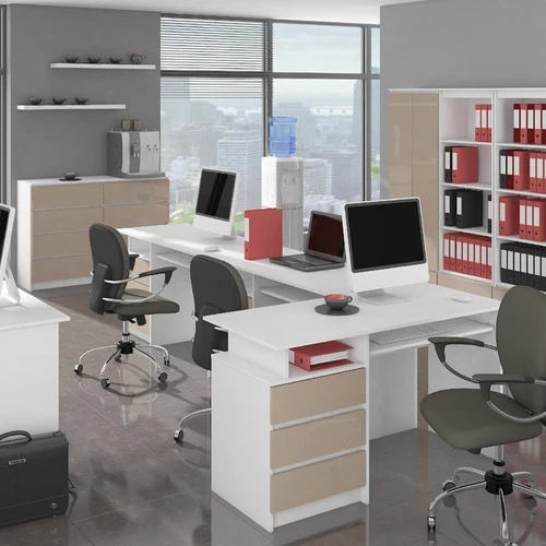 Moderni knygų spinta su ABS fanera ir lengva priežiūra