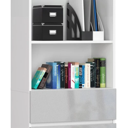 Lentyna NORE CLP R60, baltos/šviesiai pilkos spalvos