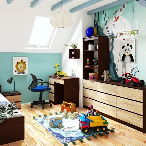 Lengvai surinkiama knygų spinta su pristatymo vadovu