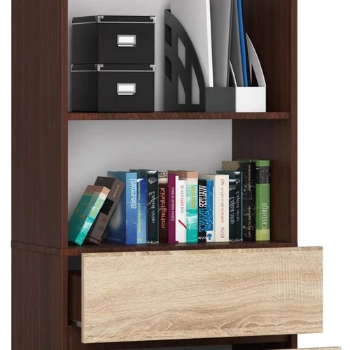 Tvirtas 3 lygių stovas su reguliuojamomis lentynomis