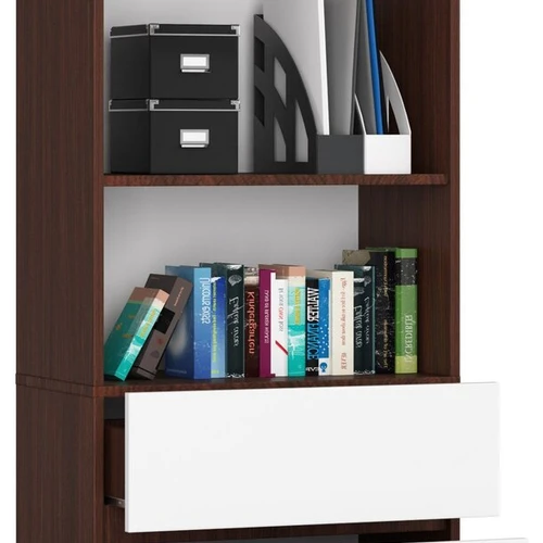 Aukštos kokybės laminuota knygų spinta su ABS briaunomis