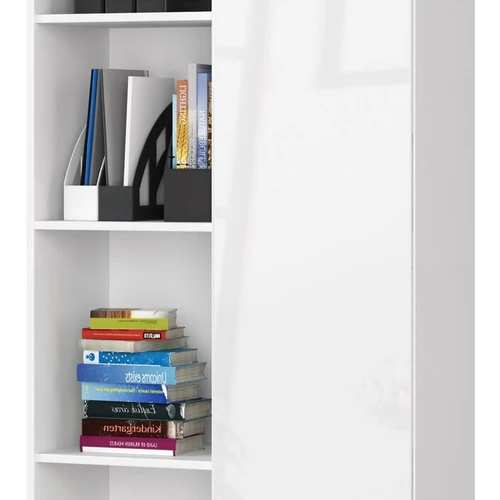 Moderni 180 cm aukščio knygų lentyna iš laminuotos plokštės