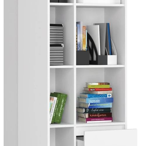 Tvarkinga biuro spinta su stalčiais ant metalinių kreiptuvų