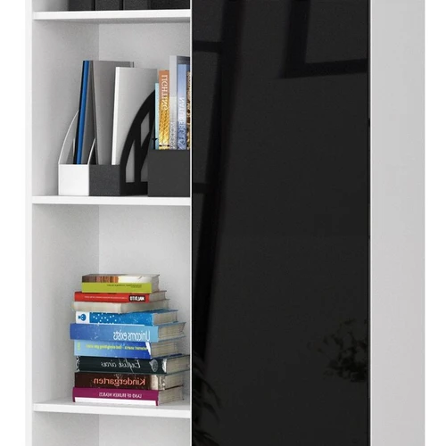 Laminuota knygų spinta su atsparia plokšte