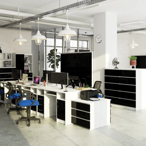 Knygų spinta su moderniu dizainu ir funkcionalumu