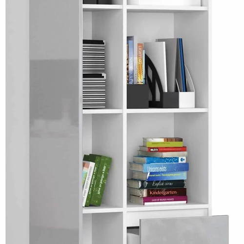 Stelažas su traukiamais stalčiais ir ABS briauna