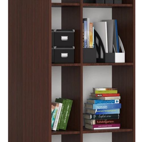 8 lentynų knygų spinta su ABS briaunomis