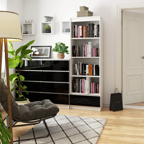 Funkcionalus baldų sprendimas su reguliuojamomis lentynomis