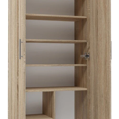 Sonoma ąžuolo spalvos lentyna su ABS kraštų apdaila