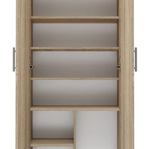 Praktiška lentyna su 2 durimis ir matiniu ąžuolo fasadu