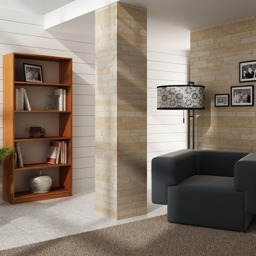 Erdvi 80 cm pločio lentyna su 33 cm atstumu tarp lentynų