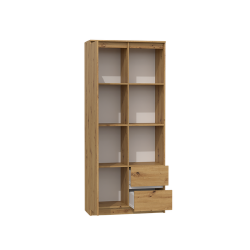 Ergonominė vitrina iš MDP su ABS briaunomis, rudos spalvos