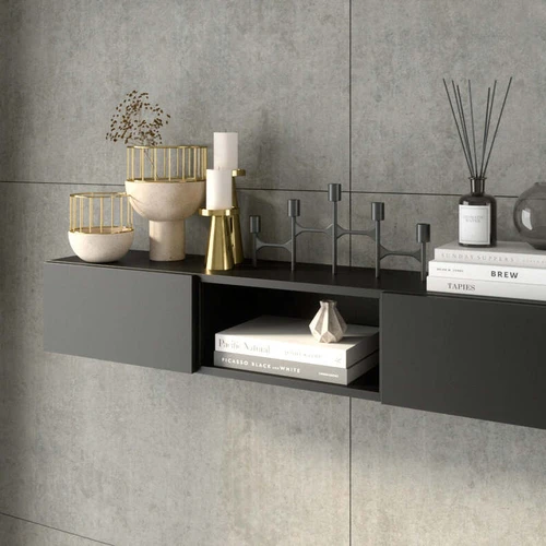 Unikali lentyna su įduba ir stumdomomis durelėmis