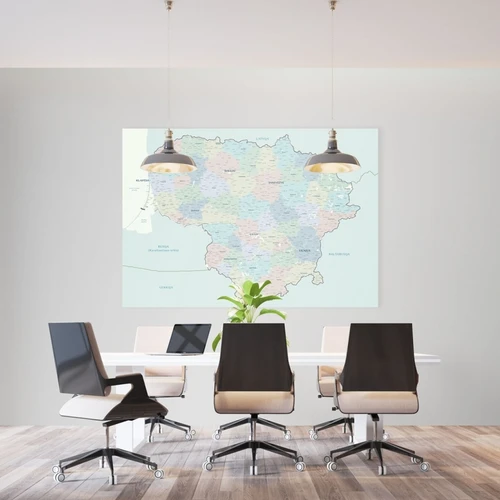 Ryškūs ir aiškūs žemėlapiai su apsauginiu laku