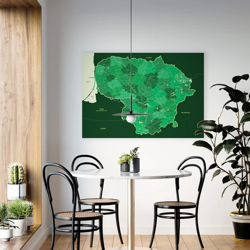 Ryškūs žemėlapiai su apsauginiu laku – spalvos išlieka iki 100 metų