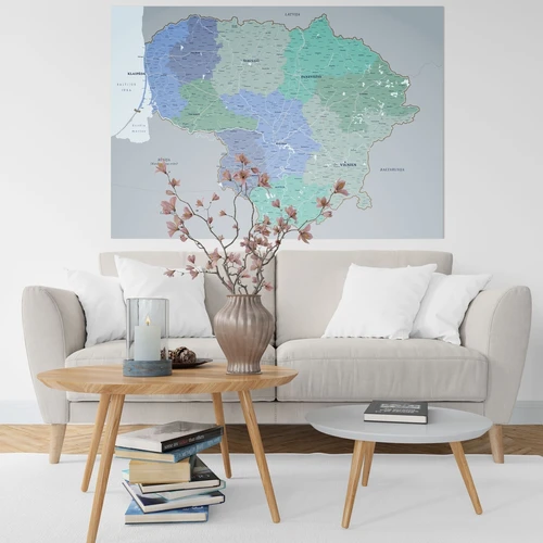 Profesionaliai pagaminti žemėlapiai Lietuvoje