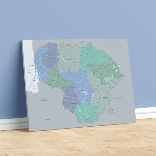 L žemėlapis 120x80 cm – 159 €