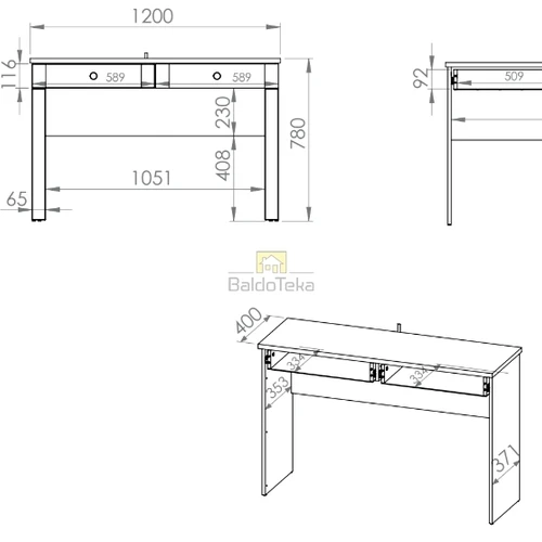 Modernus spintos modelis balta matinė spalva