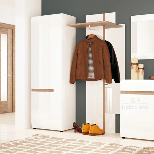 LINATE spinta su triufelinio ąžuolo dekoro elementais