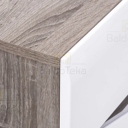 Moderni LMDP + MDF spinta su durelėmis ir stalčiais