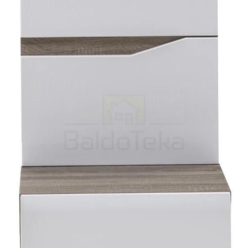 Triufelinis ąžuolas sonoma + balta blizgi