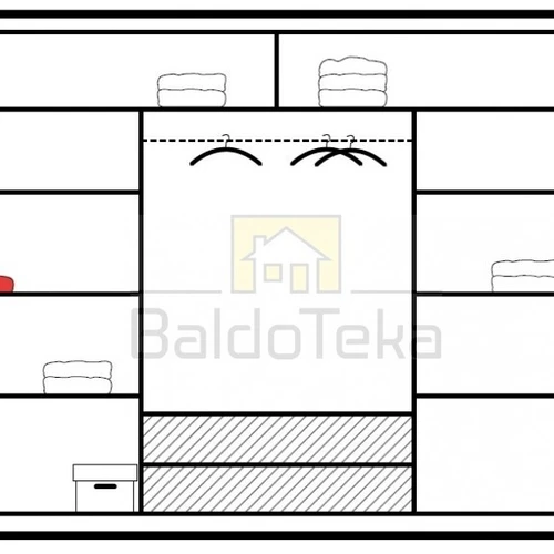 Moderni balta matinė spinta su veidrodžiais