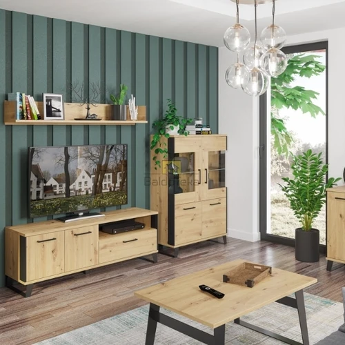 Minimalistinė spintelė su metališkom kojelėm ir moderniu dizainu