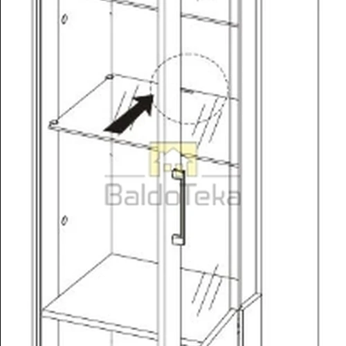 Ąžuolo ir juodos matinės spalvos spintelė su rankenėlėmis
