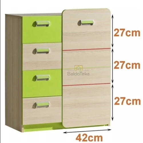 LORENTO spintelė su plonu 16 mm korpusu