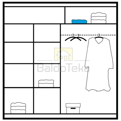 Moderni spinta su kaštono stiklu ir aliuminio bėgeliais