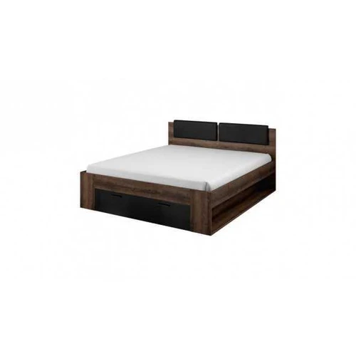 Lova 160x200 GALAXY GX51 ąžuolo monastero / juodas blizgesys