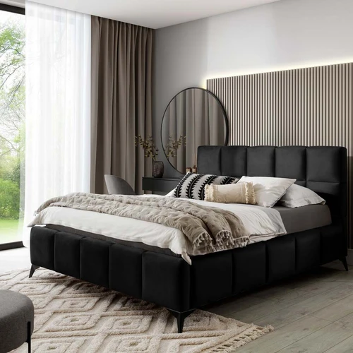 Elegantiška EL4415 lova su plūduriuojančiu efektu ir patalynės konteineriu