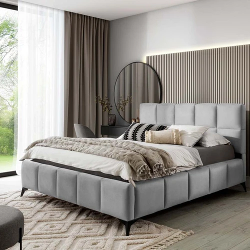 EL4419 lova su juodomis kojelėmis ir erdvės taupymo sprendimais