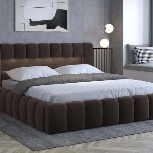 Minkšta ir erdvi lova su dviem konteineriais