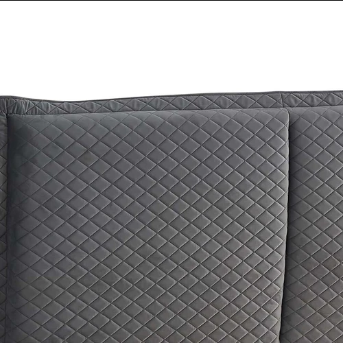 Aksominė lova su patalynės konteineriu ir medžio masyvu