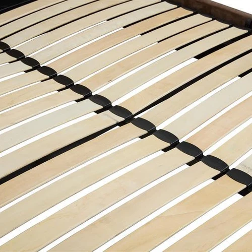 Aukso spalvos lova su patalynės konteineriu, nerūdijantis plienas