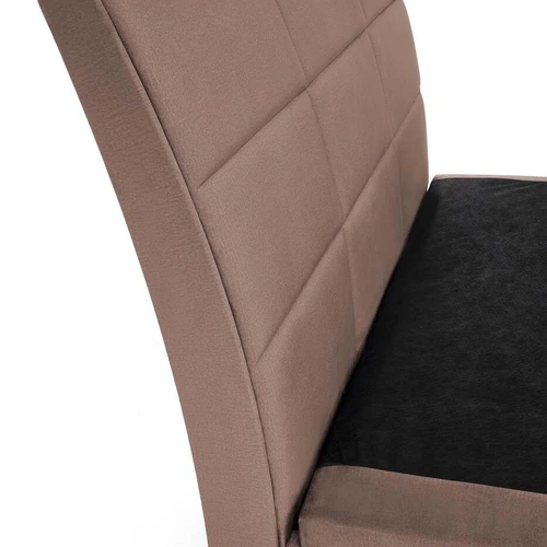 Moderni lova su aksominiu audiniu ir medžio masyvu – pasirinkite čiužinį POLARIS 160 arba SYRIUSZ 160