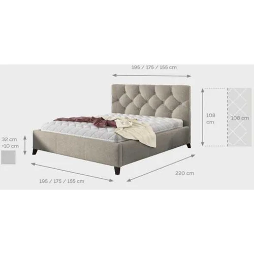 Lova M066 160 erdvus miegojimas su grotelėmis